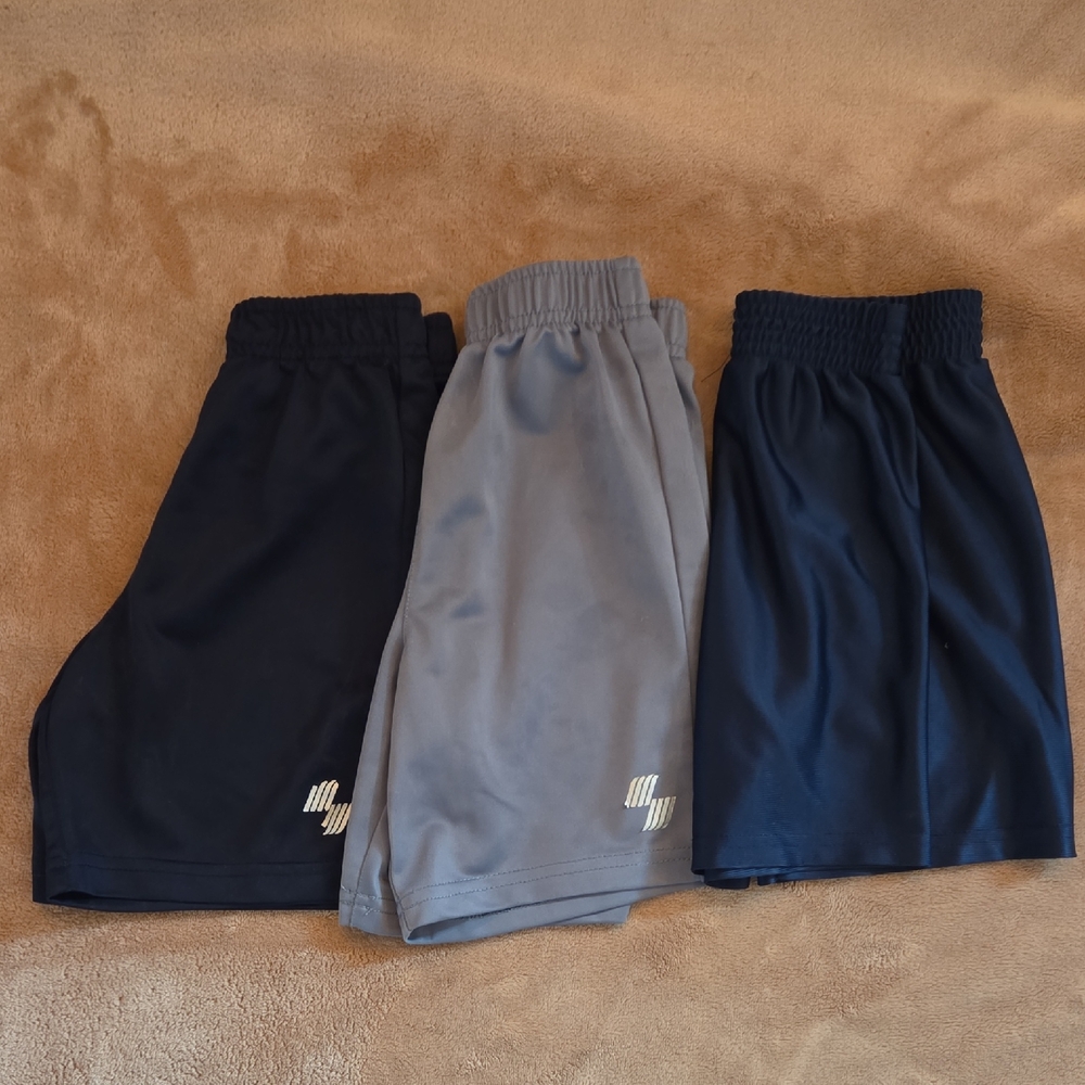 Kids Athletic Shorts Set - Navy and Gray